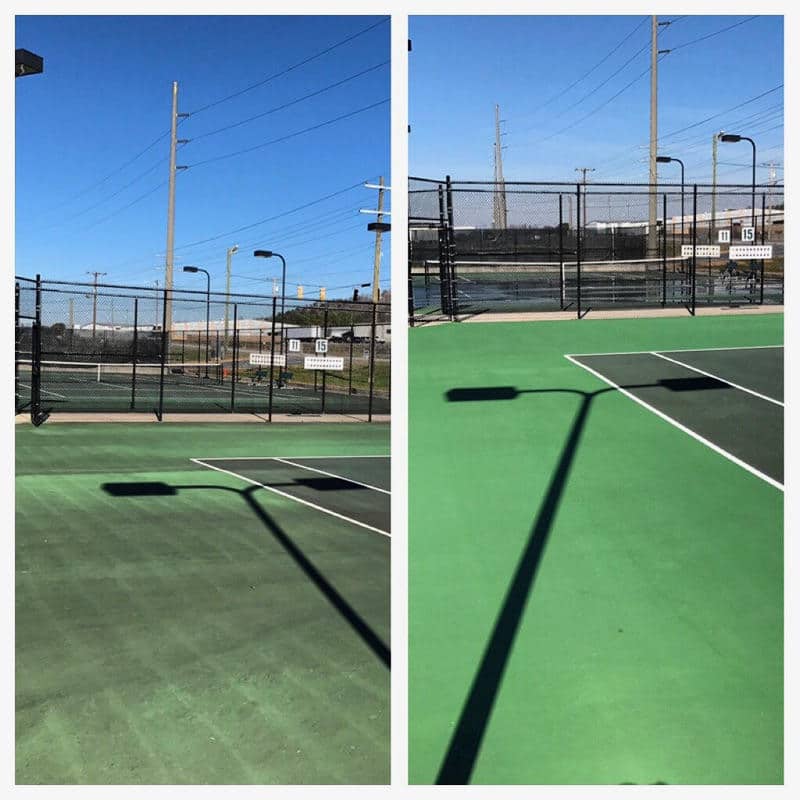 Tennis Court Before & After